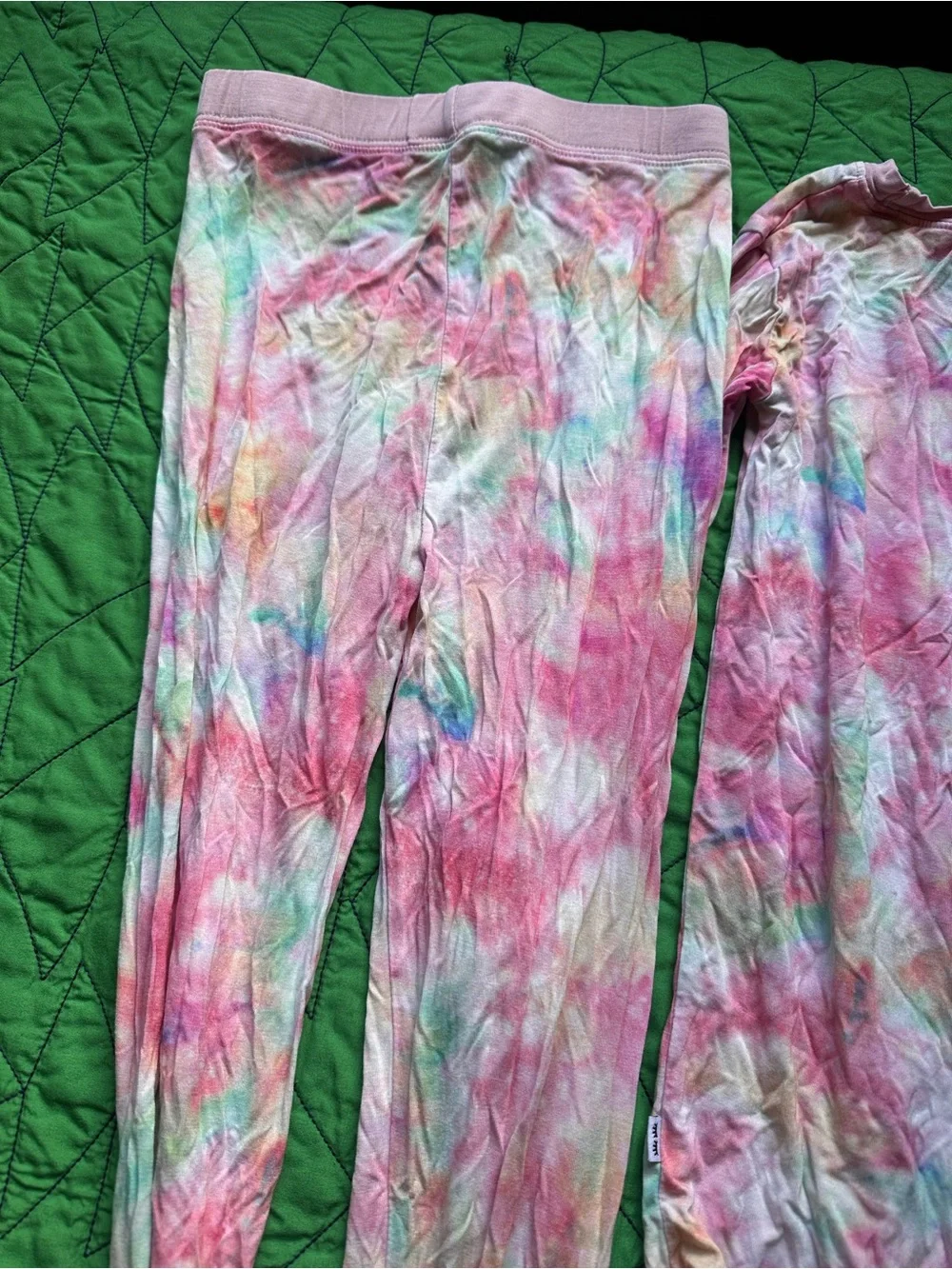 Kids Tie-Dye Pink Multi Long-Sleeve Pajama Set